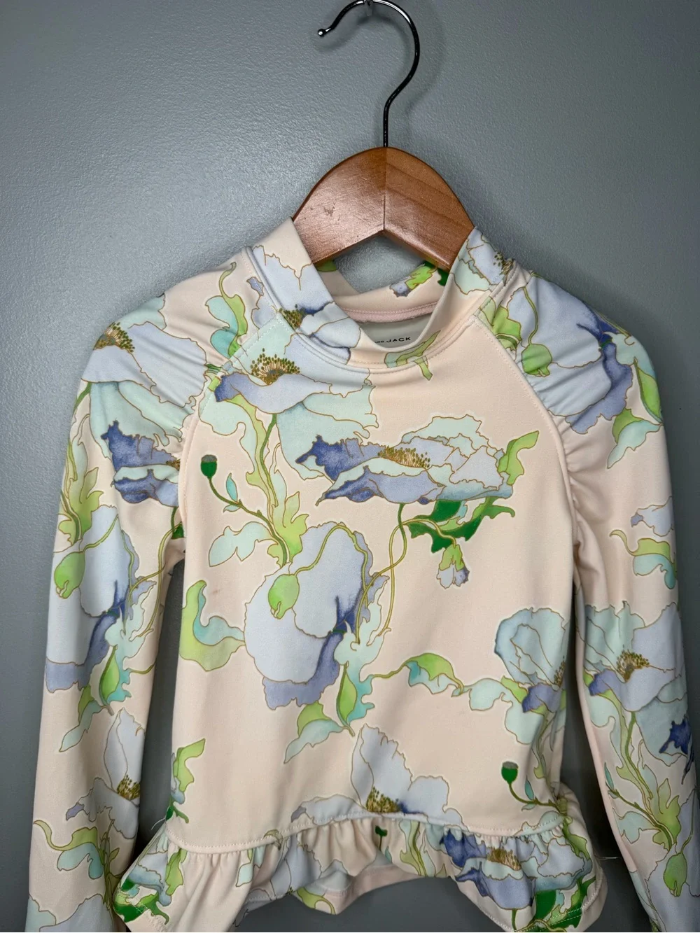 Janie and Jack Long Sleeve Floral Swim Top Rashguard